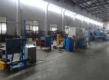 Chemical foaming extrduer line